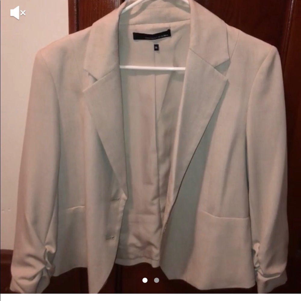 Sand colored suite blazer